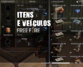 Conheça os itens e veículos de Free Fire Battlegrounds.